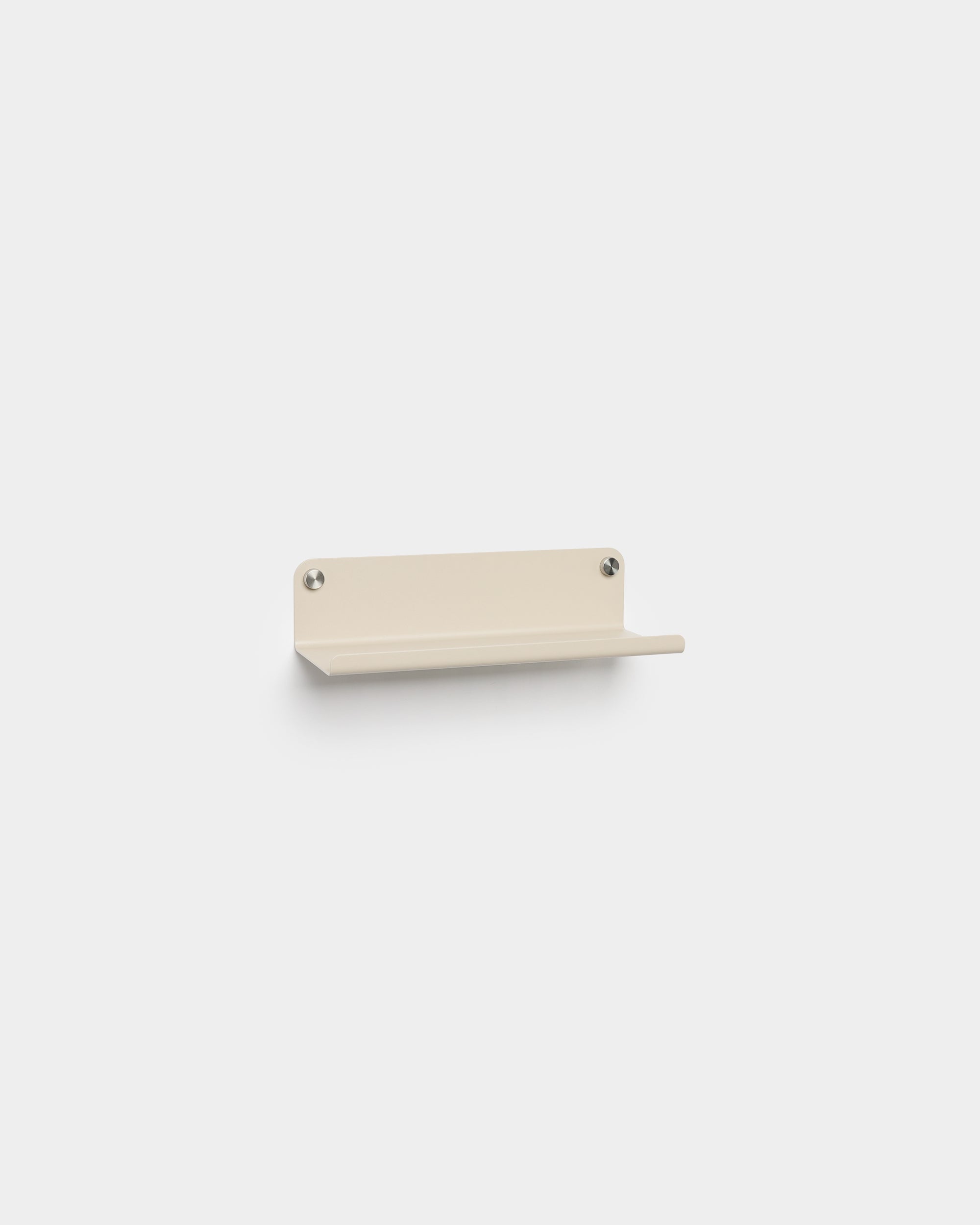 WoodUpp Norr Wide Shelf in beige, 35.9 cm, with a minimalist Nordic design, two visible screws, shown against a plain white background.